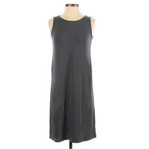 Eileen Fisher Stretch Jersey Scoop Neck Sleeveless Knee length Dress Size P